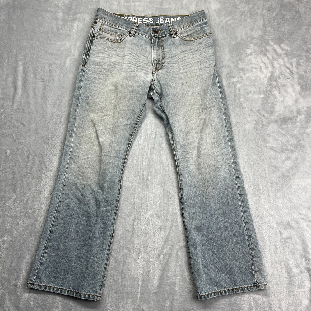 Express Jeans Mens 32x30 Blue Denim Classic Fit Denim Straight Leg Streetwear